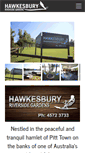 Mobile Screenshot of hawkesburycaravanpark.com.au